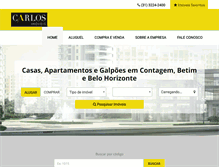 Tablet Screenshot of carlosimoveisltda.com.br